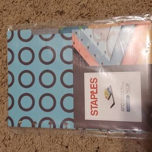 New 5 Pack ARC Poly Dividers Assorted Patterns & Colors 8.5inx5.5in